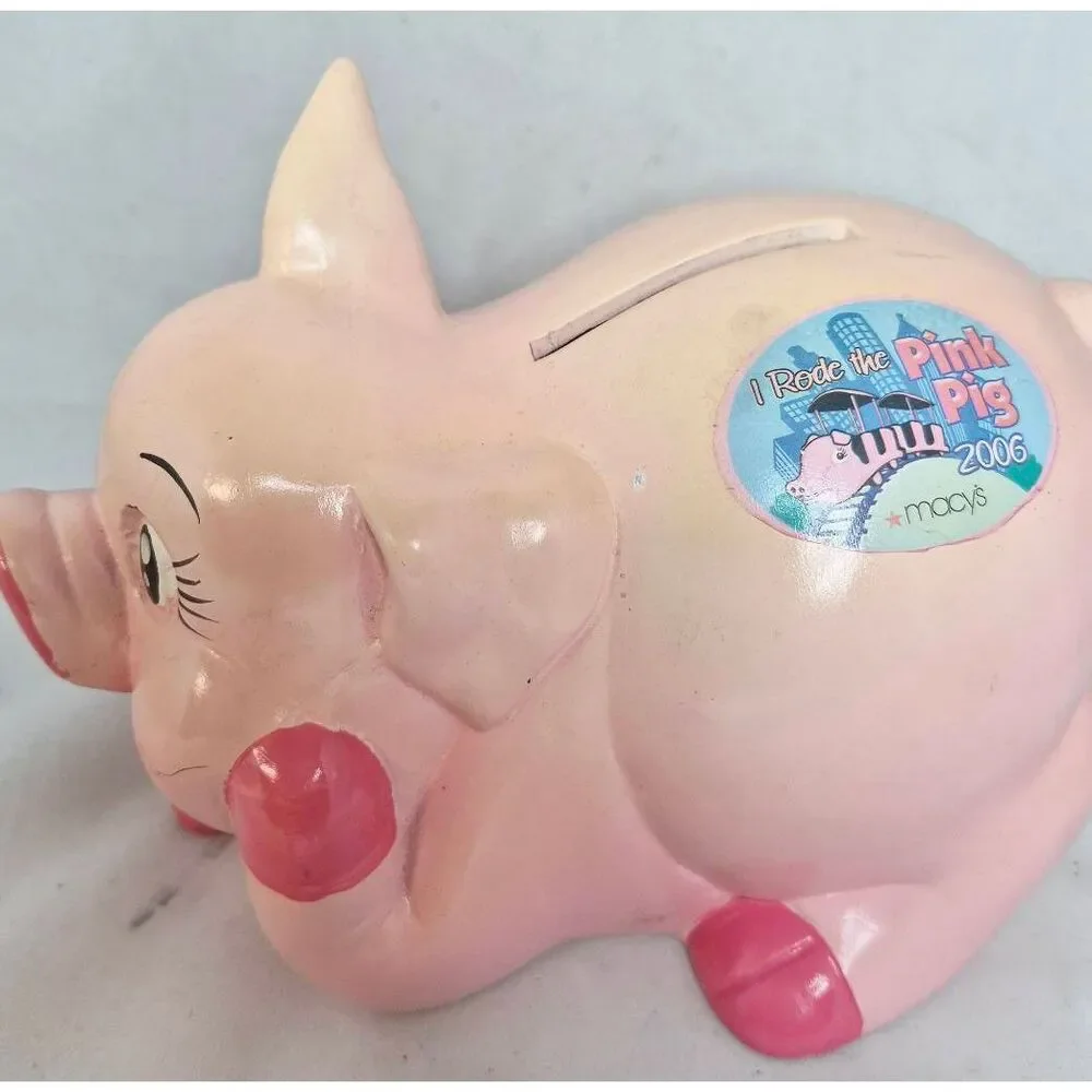 Priscilla the Pig Macy's bank